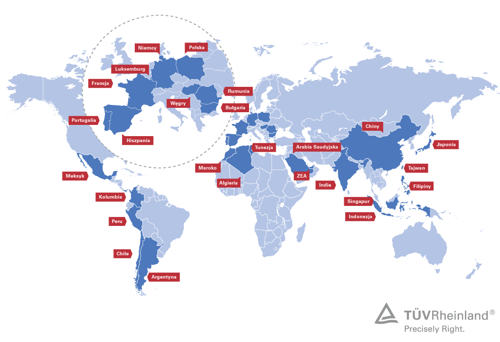 Lokalizacje Akademii TÜV Rheinland Lokalizacje Akademii TÜV Rheinland